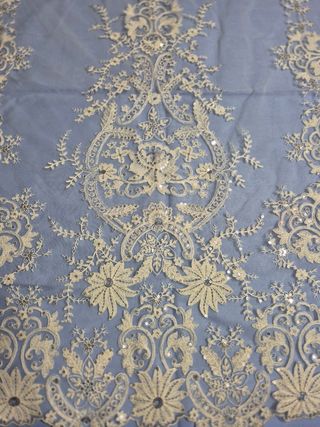 Manteletas fallera blancas adulta color plata