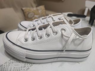 Zapatillas Converse piel blanca