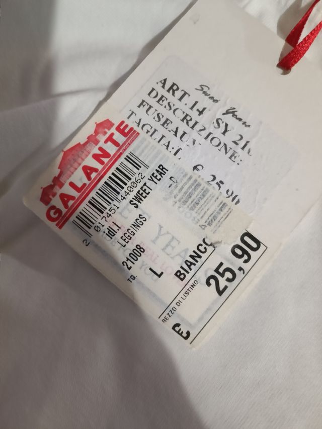 Leggings Sweet Years bianchi con cuore