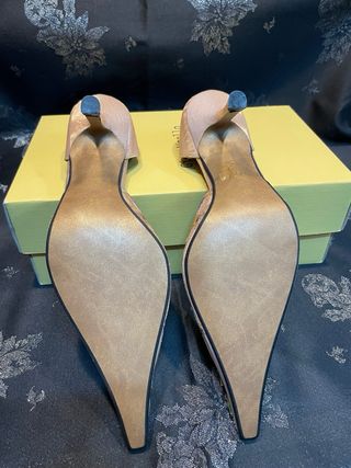 Zapatos salón lamé Gino Vaello 39 NUEVOS