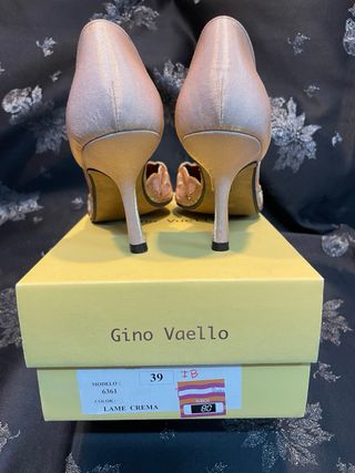 Zapatos salón lamé Gino Vaello 39 NUEVOS