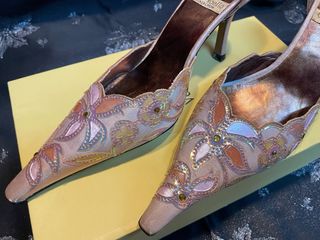 Zapatos salón lamé Gino Vaello 39 NUEVOS