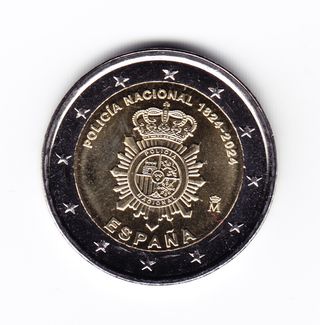 España 2€ 2024 - Policía Nacional 1824-2024