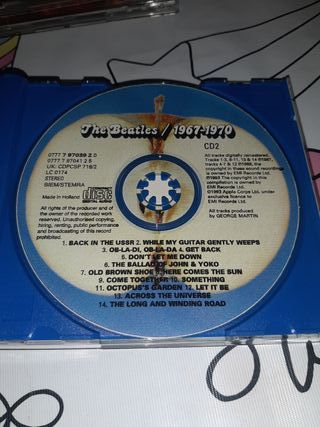 LOTE  CD MÚSICA  THE BEATLES (pack de dos cds)