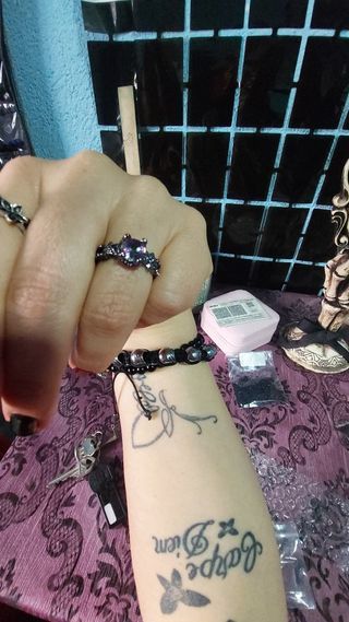 Anillo Vintage Negro con Circonitas