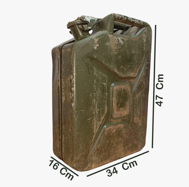 BOMBOLA DI GAS, VECCHIA BOMBOLETTA METALLICA MILITARE