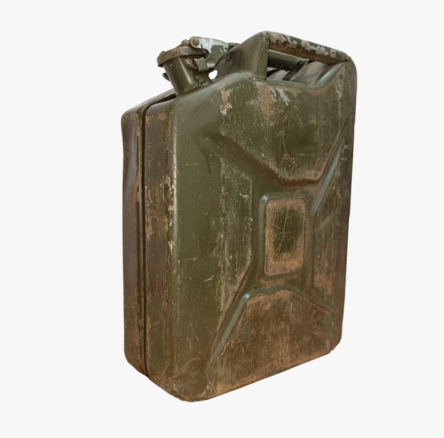 BOMBOLA DI GAS, VECCHIA BOMBOLETTA METALLICA MILITARE