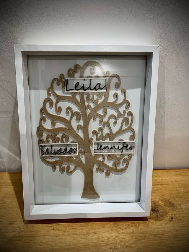arbol de la vida con nombres personalizados 3d