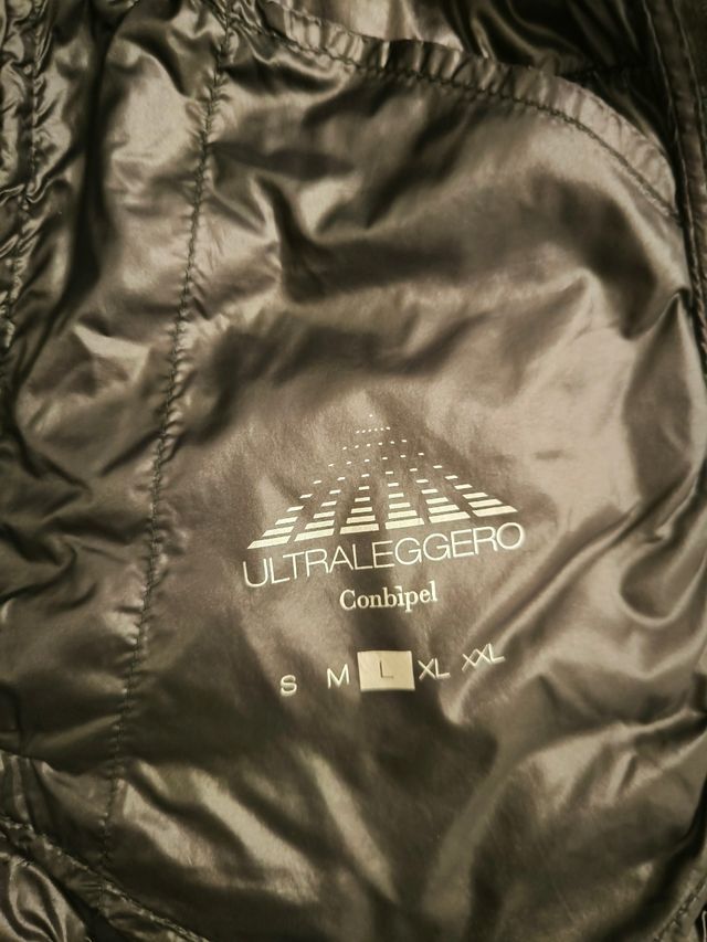 Piumino ultraleggero nero taglia L