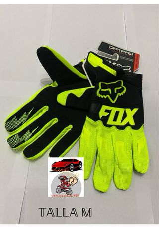 Guantes Fox amarillos y negros enduro,mtb,motocros