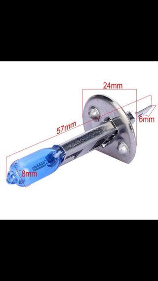 Juego 2 bombillas H1 efecto Xenon luz blanca