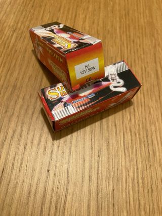 Juego 2 bombillas H1 efecto Xenon luz blanca