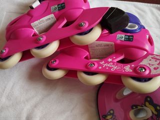 Patines niña con casco