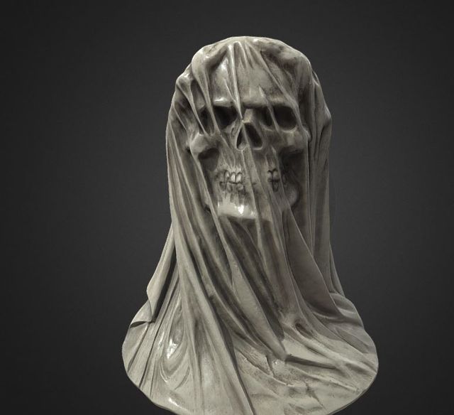 Busto novia cadaver impresión 3d