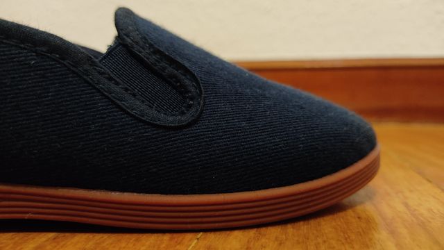 Zapatilla alpargata lona con elásticos azul T28