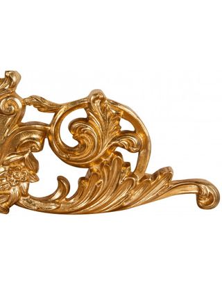 Sopraporta in legno finitura foglia oro anticato L
