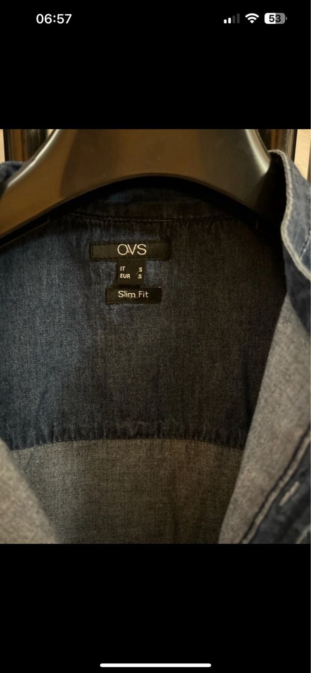 Camicie jeans denim ragazzo/uomo taglia S