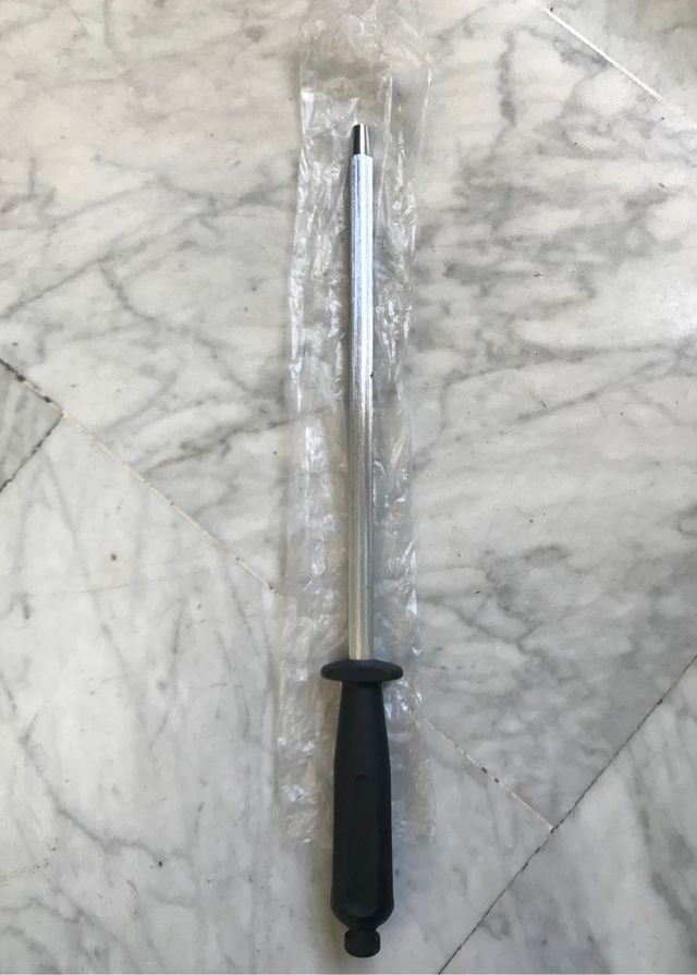 cuchillo jamonero y chaira (afilador)