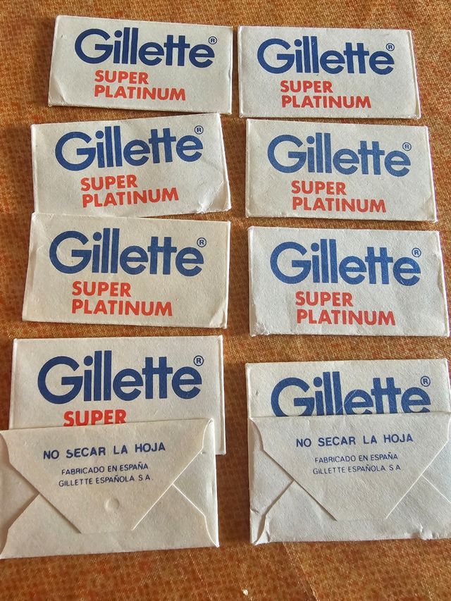 20Lamette Gillette Super Platinum Vintage spagnole