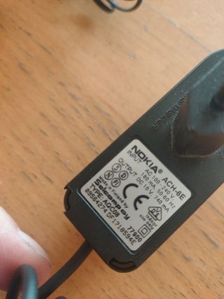 Nokia cargador acp-7e ac-5e ac-20e