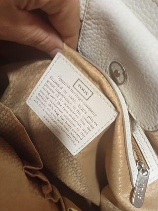 Bolso blanco crema Tous