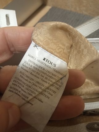 Bolso blanco crema Tous