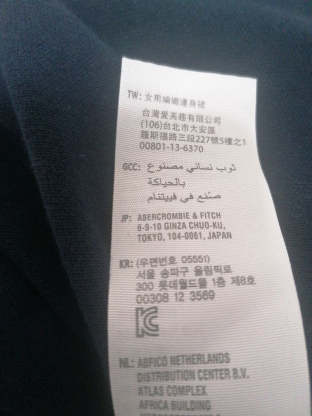 VESTIDO HOLLISTER CALIFORNIA T/S. IMPECABLE