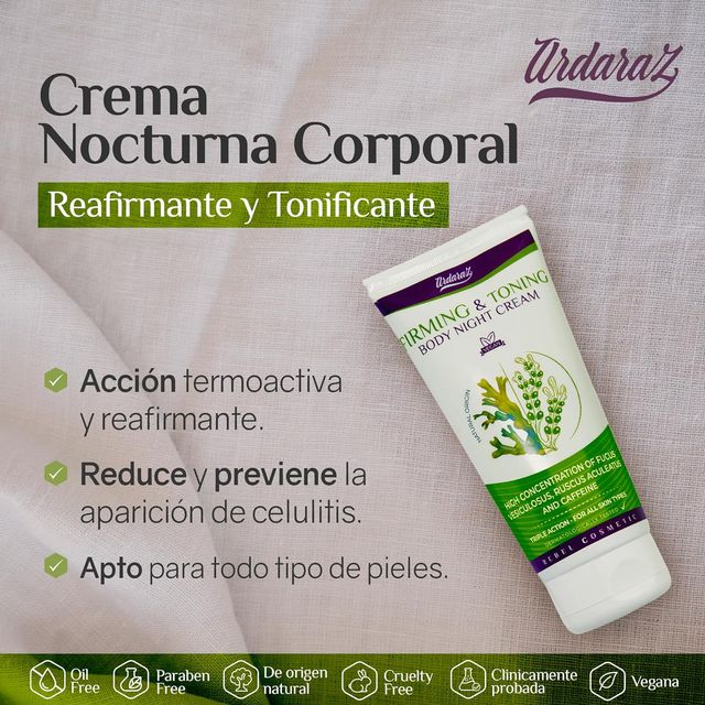 Crema reafirmante corporal 2 en 1.