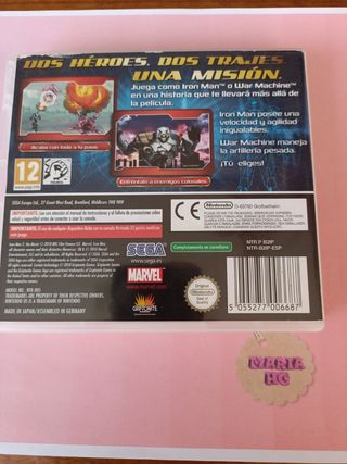 Iron Man 2 el videojuego Nintendo DS 