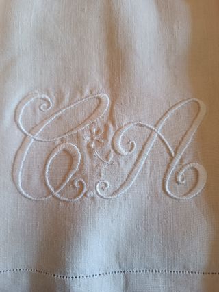 Juego de sabanas antiguas de hilo Nº113