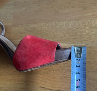 Sandalias ante y piel. T37. Uterqüe