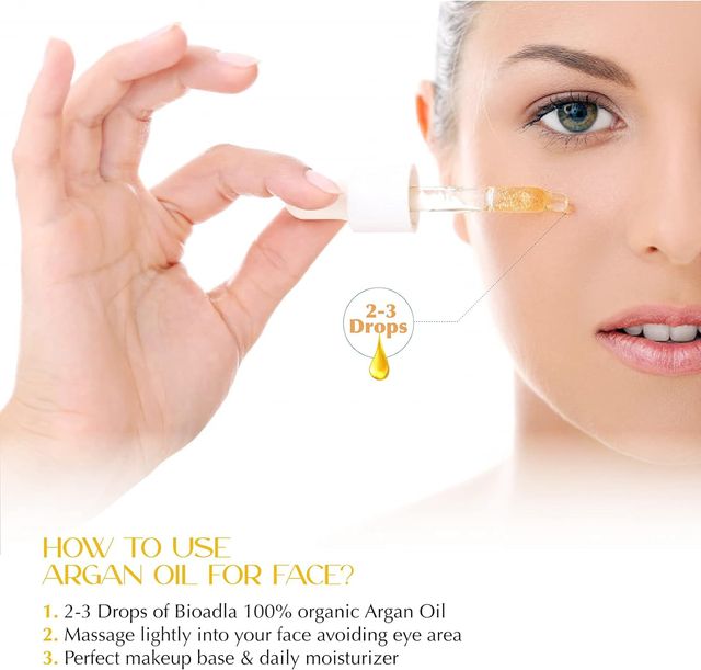 Aceite de argán orgánico para el pelo.