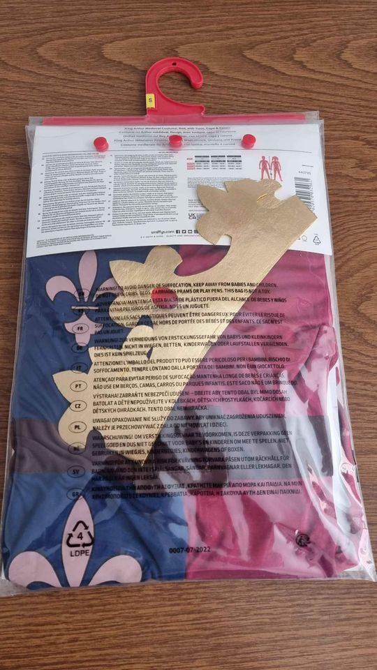 Disfraz infantil del Rey Arturo