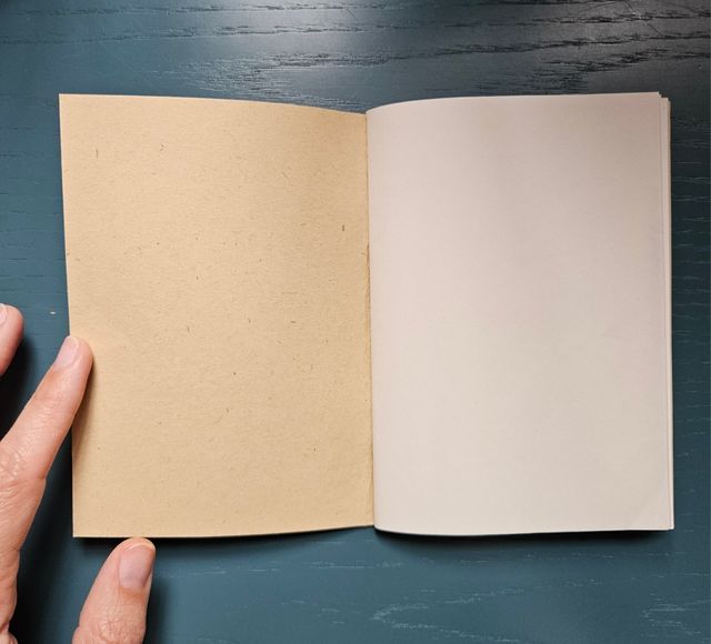 Libreta papel en blanco