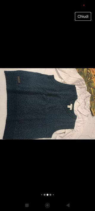 Gilet e camicia bimbo 2 anni