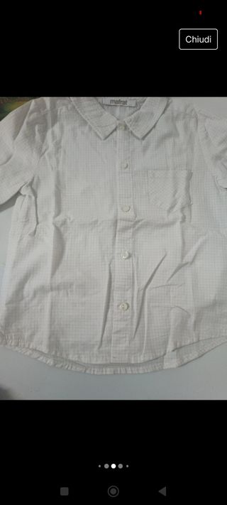 Gilet e camicia bimbo 2 anni