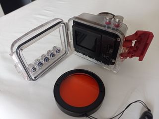 Cámara submarina buceo fotos y video