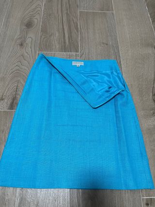 Traje de chaqueta lino azul cortefiel