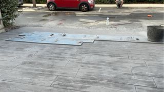 Hormigon impreso en suelo y fachadas