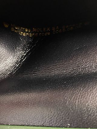 Cartera Rolex verde Ref: 0068.08.05