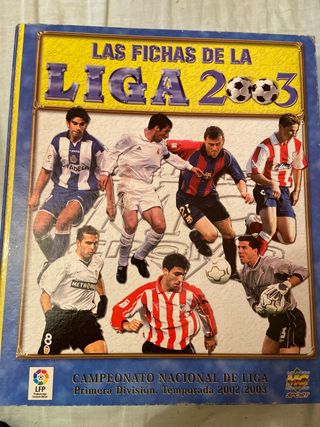 Album  “ cromos “ fichas de la liga 2003