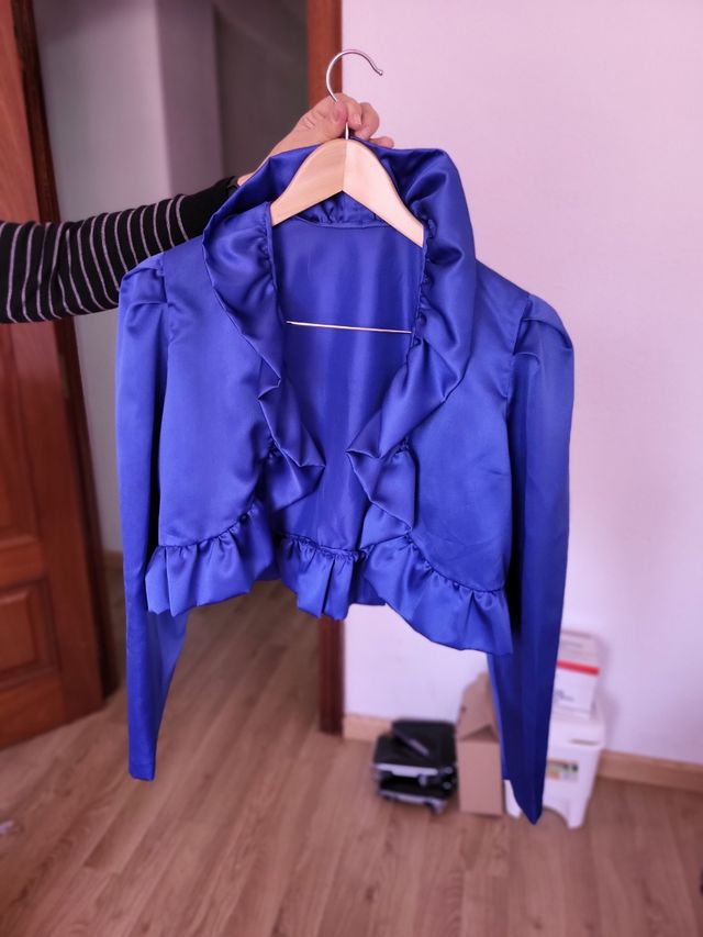 VESTIDO CÓCTEL AZUL ELECTRICO