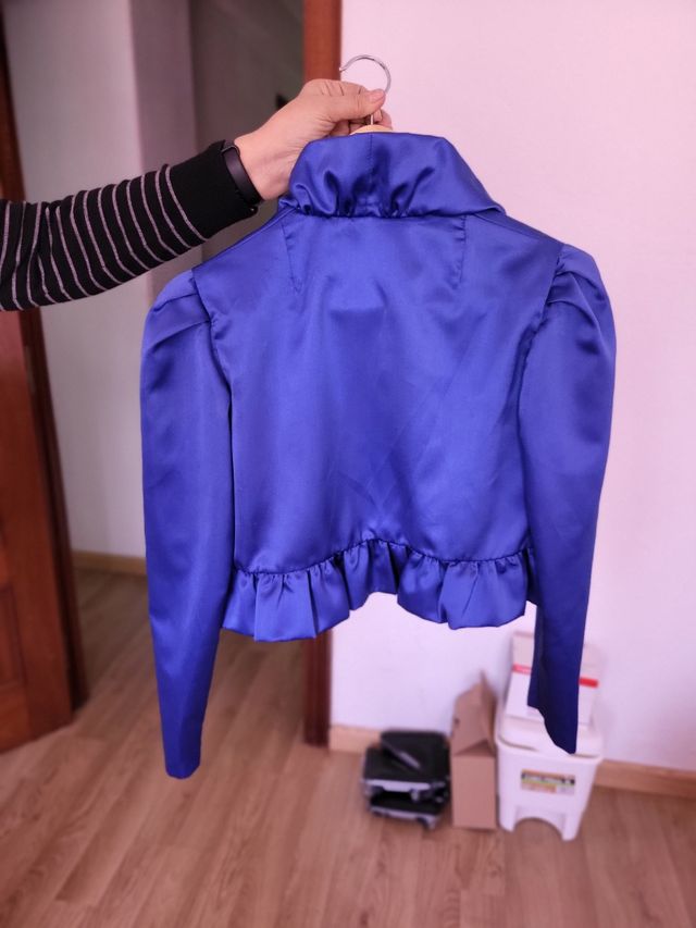 VESTIDO CÓCTEL AZUL ELECTRICO