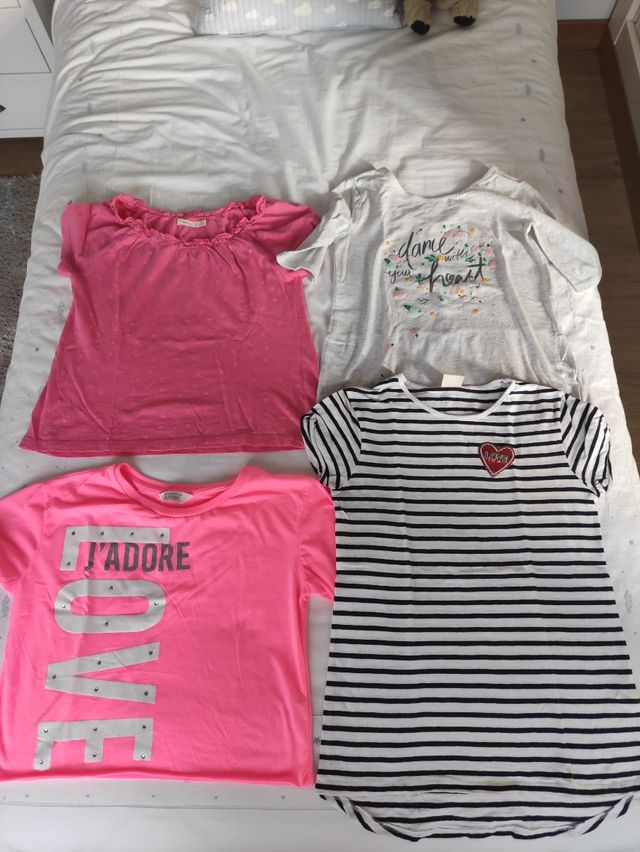 Pack camisetas manga corta niña