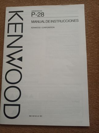 Manual de instrucciones Kenwood
