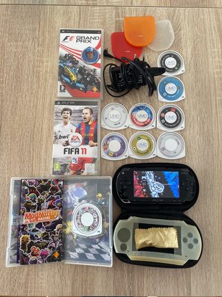 PSP 1004 con juegos y cargador