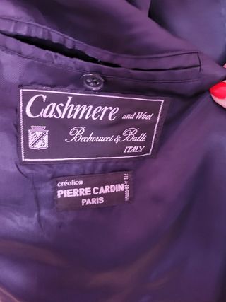 ABRIGO de Pierre Cardin en Cashmere