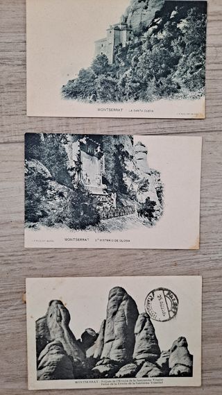 ✅️LOTE 3 ANTIGUAS POSTALES DE MONTSERRAT