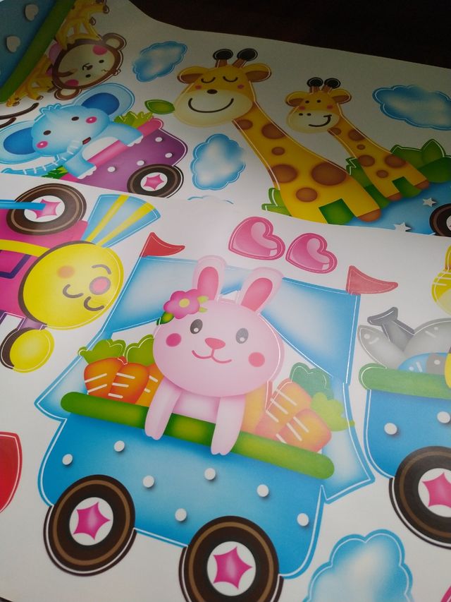 Vinilo infantil tren grande