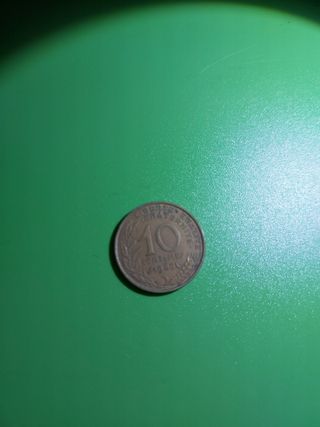 Moneda Francesa 10 centimos 1968